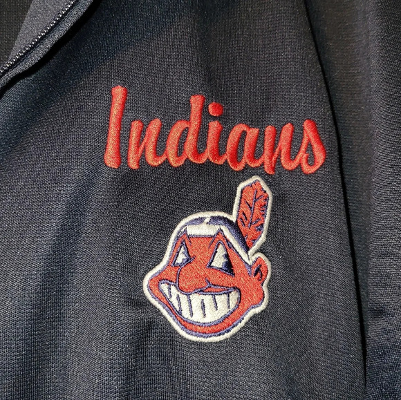 Cleveland Indians Lightweight Jacket Size X Large MLB‎ Baseball Stripes - Picture 7 of 7